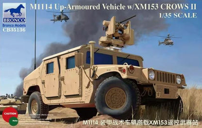 BRONCO (1/35) M1114 Up-Armoured Vehicle w/XM153 CROWS II