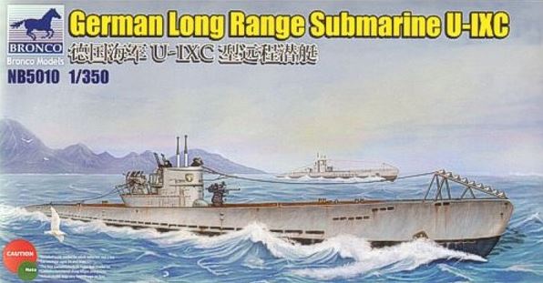 BRONCO (1/350) German Long Range Submarine Type U-IXC