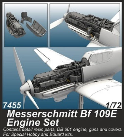 CMK (1/72) Messerschmitt Bf 109E Engine Set (for Special Hobby & Eduard)