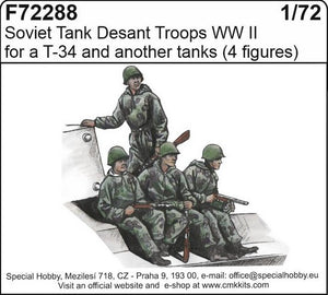 CMK (1/72) Soviet Tank Desant Troops WWII (4fig.)