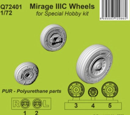 CMK (1/72) Mirage IIIC Wheels (for Special Hobby)