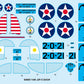 Calcas de la maqueta del avión de reconocimiento J2F-5 Duck de I Love Kit n 1:48 referencia 64805