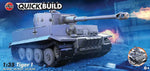 Portada de la caja de la maqueta de la gama Quickbuild del tanque alemán Tiger I en escala 1:35 de Airfix referencia J6041
