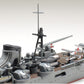 Vista chimenea Crucero Ligero Japones Mogami en escala 1:700 de Tamiya Referencia 31359