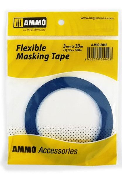 Cinta de enmascarar de 3mm de AMMO con referencia 8042