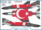 Juego de calcas para F-4 Phantom de Turquía en su 50 aniversario en escala 1:72 de ModelMaker referencia 72241