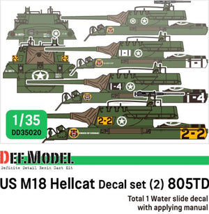DEF MODEL (1/35) WWII US M18 Hellcat 805TD set