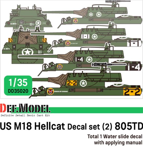 DEF MODEL (1/35) WWII US M18 Hellcat 805TD set