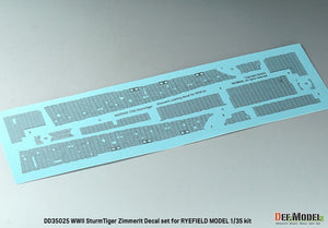 DEF MODEL (1/35) WWII German Sturmtiger Zimmerit Coating Decal set (for RFM)