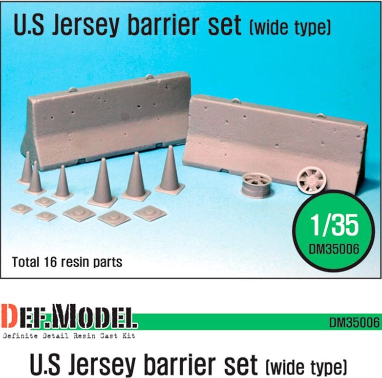 DEF MODEL (1/35) US Jersey Barrier Set (Wide type)