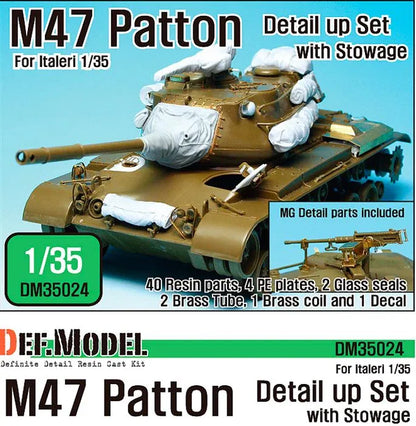 DEF MODEL (1/35) M47 Patton Detail up set (for Italeri kit)