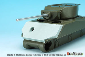 DEF MODEL (1/35) US M4A3E2 Jumbo Concrete front armour /w M1A1C barrel (for Asuka kit)