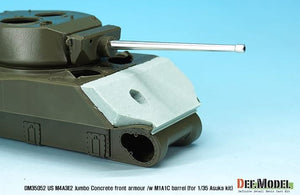 DEF MODEL (1/35) US M4A3E2 Jumbo Concrete front armour /w M1A1C barrel (for Asuka kit)