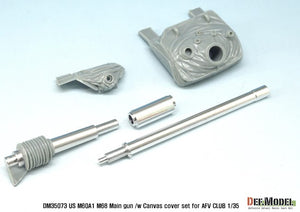 DEF MODEL (1/35) US M60A1 M68 Main Gun & Canvas Cover Set (for AFV Club)