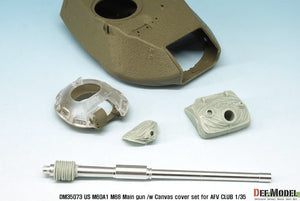 DEF MODEL (1/35) US M60A1 M68 Main Gun & Canvas Cover Set (for AFV Club)