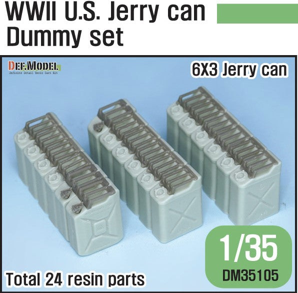 DEF MODEL (1/35) WW2 US Jeery can Dummy set (for Jeep trailer kit)