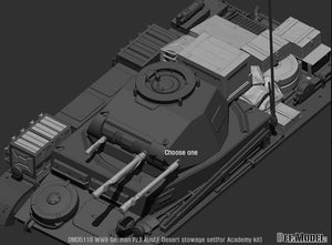 DEF MODEL (1/35) WWII German Pz.II Ausf.F Desert stowage set