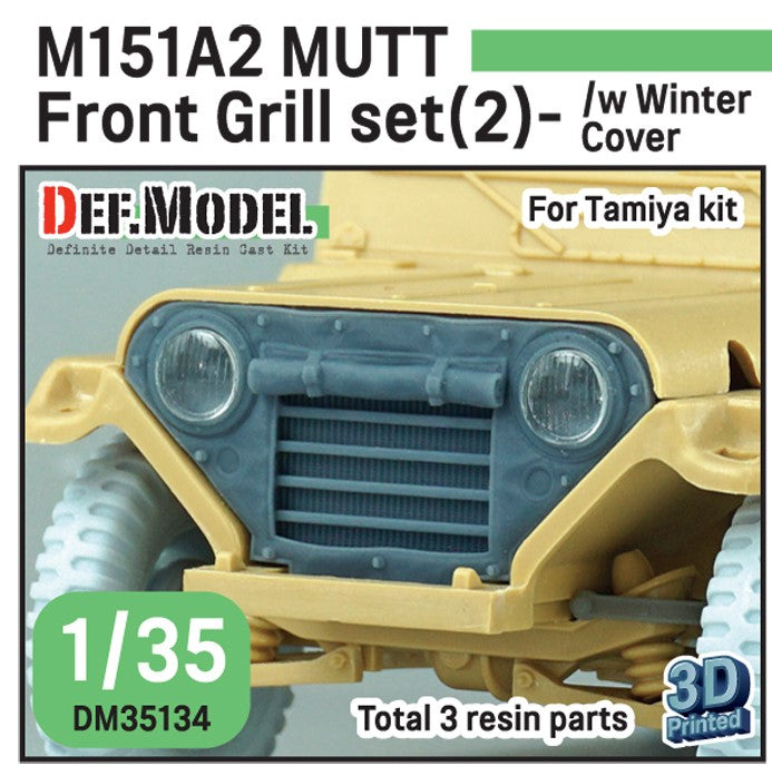 DEF MODEL (1/35) Modern US M151A2 Mutt front grill set 2 - Winter covered