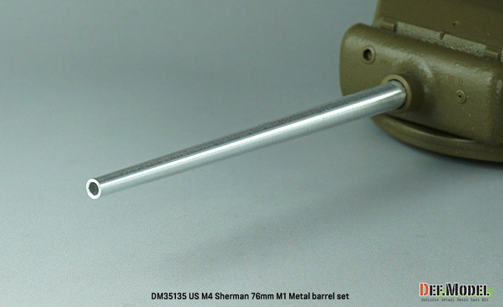 Foto del set de tubo de cañón M1 de 76mm para tanques Sherman de Def Model referencia DM35135