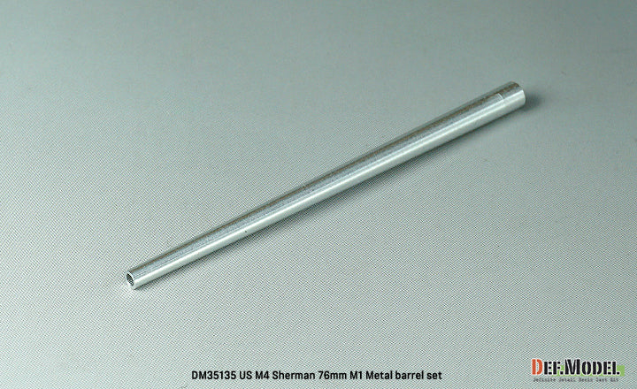 Componentes del set de tubo de cañón M1 de 76mm para tanques Sherman de Def Model referencia DM35135