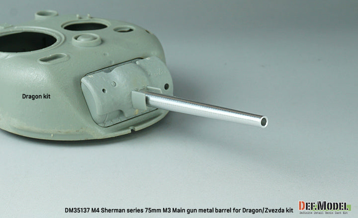 Foto del set de tubo de cañón M3 de 75mm para tanques Sherman de Def Model referencia DM35137