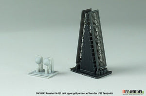 DEF MODEL (1/35) Set griglia superiore con clacson per carro armato russo KV-1/2 (per Tamiya)