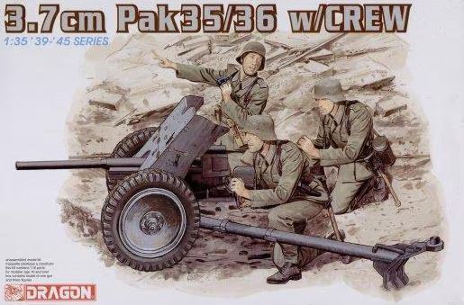 DRAGON (1/35) 3.7cm Pak 35/36 w/Crew