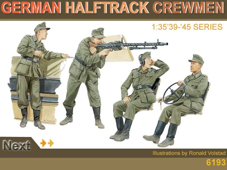 DRAGON (1/35) German Halftrack Crewmen