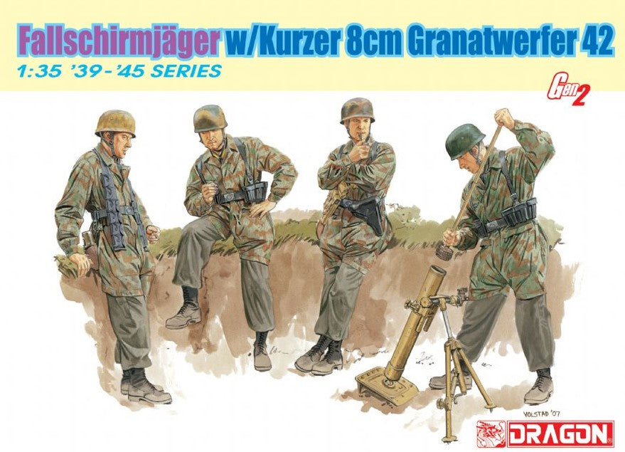 DRAGON (1/35) Fallschirmjäger w/Kurzer 8cm Granatwerfer42