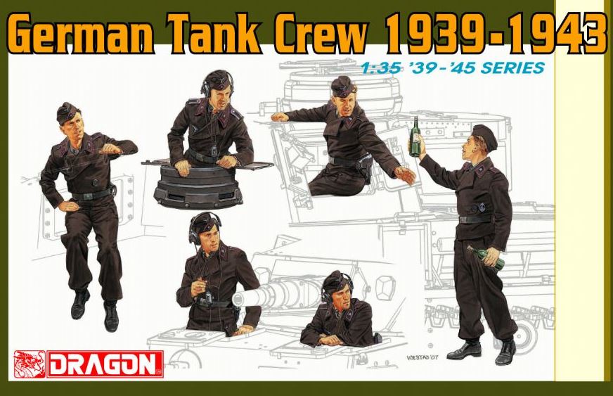 DRAGON (1/35) German Tank Crew 1939-1943