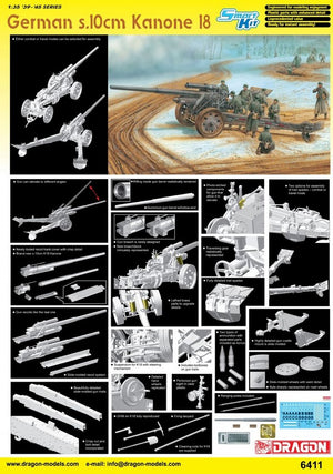 DRAGON (1/35) German s.10cm Kanone 18