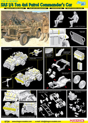 DRAGON (1/35) SAS 1/4 Ton 4x4 Patrol Commander's Car
