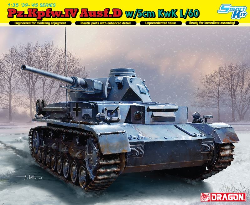 DRAGON (1/35) Pz.Kpfw. IV Ausf. D w/5cm KwK L/60