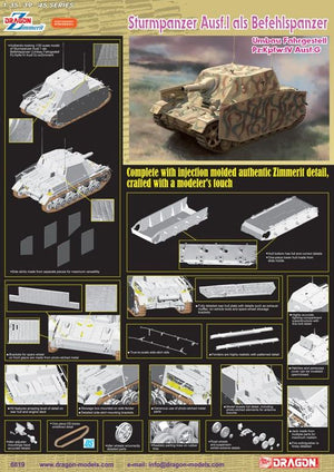 DRAGON (1/35) Sturmpanzer Ausf. I als Befehlspanzer Umbau Fahrgestell Pz.Kpfw. IV Ausfg. G