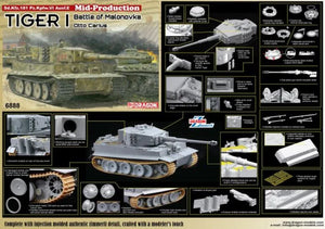 DRAGON (1/35) Tiger I Mid-Production w/Zimmerit Otto Carius Battle of Malinava Village 1944