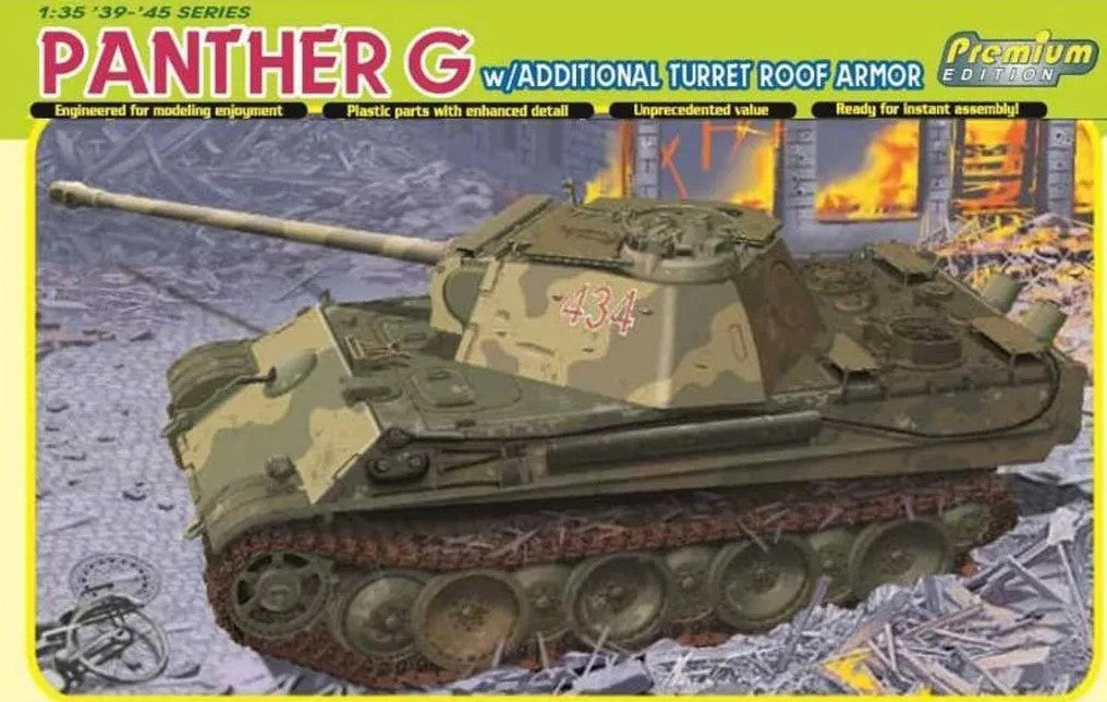 DRAGON (1/35) Panther G w/Additional Turret Roof Armor (Premium Edition) (copia)