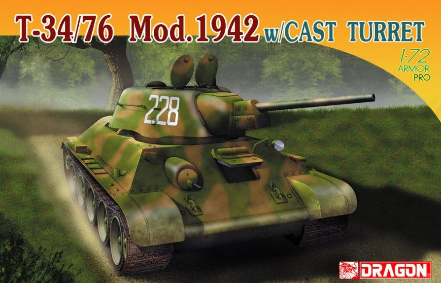 DRAGON (1/72) T-34/76 Mod.1942 w/Cast Turret