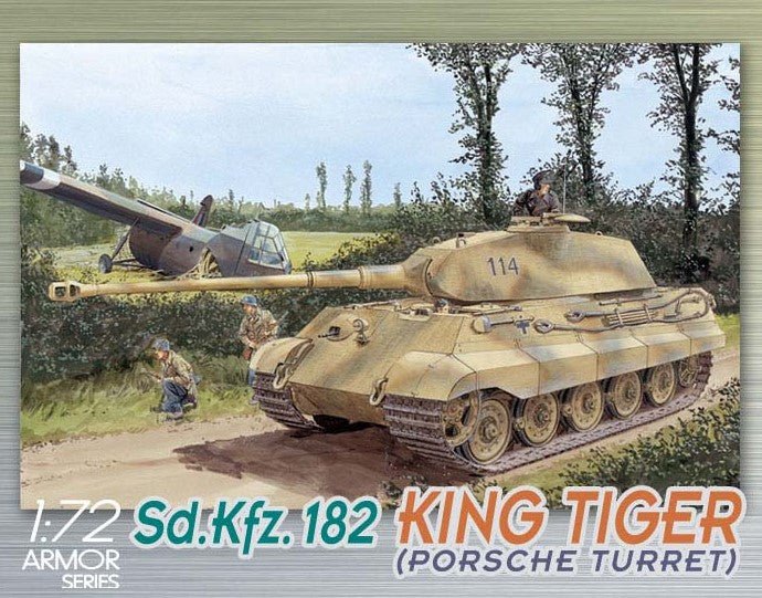 DRAGON (1/72) Sd.Kfz. 182 King Tiger (Porsche Turret)