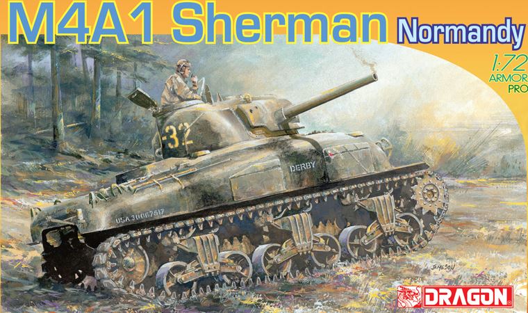 DRAGON (1/72) M4A1 Sherman Normandy