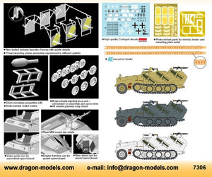 DRAGON (1/72) Sd.Kfz. 251/1 Ausf. C mit Wurfrahmen 40 Schützenpanzerwagen