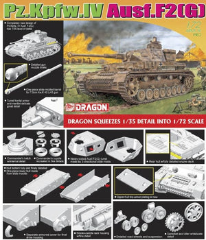 DRAGON (1/72) Pz.Kpfw. IV Ausf. F2 (G)