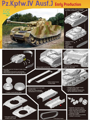DRAGON (1/72) Pz.Kpfw.IV Ausf.J Early Production