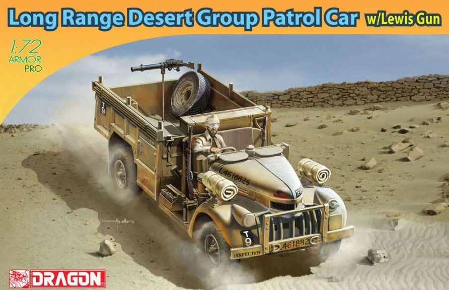 DRAGON (1/72) Long Range Desert Group Patrol Car w/Lewis Gun