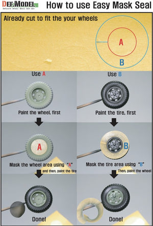 DEF MODEL (1/32) F-4E Phantom II Wheel Set (for Revell)