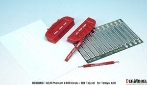 DEF MODEL (1/32) F-4C/D Phantom II FOD cover / PE RBF tag set (for Tamiya)