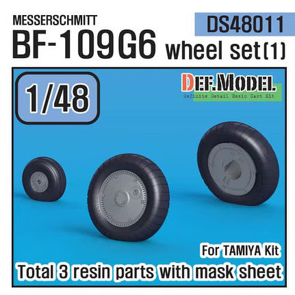 DEF MODEL (1/48) Messerschmitt Bf-109G6 Wheel set 1 (for Tamiya)