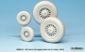 DEF MODEL (1/48) F-14D Tomcat Sagged Wheel Set Late (for Tamiya)