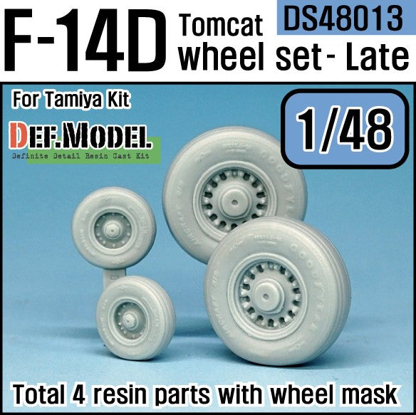 DEF MODEL (1/48) F-14D Tomcat Sagged Wheel Set Late (for Tamiya)