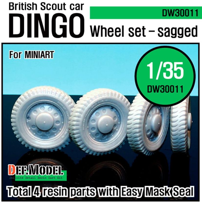 DEF MODEL (1/35) U.K. Dingo Wheel set (for Miniart 1/35)