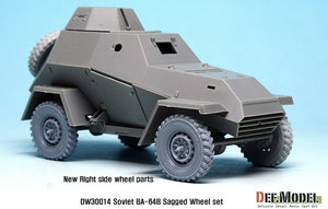 DEF MODEL (1/35) WWII Russian BA-64B Armored Car Wheel Set (for Miniart/Vision Model)